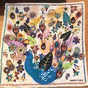 Bimba Y Lola large floral scarf 46”